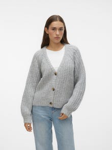 Vero Moda VMGENEVA Knit Cardigan -Light Grey Melange - 10295059