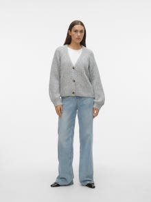 Vero Moda VMGENEVA Knit Cardigan -Light Grey Melange - 10295059