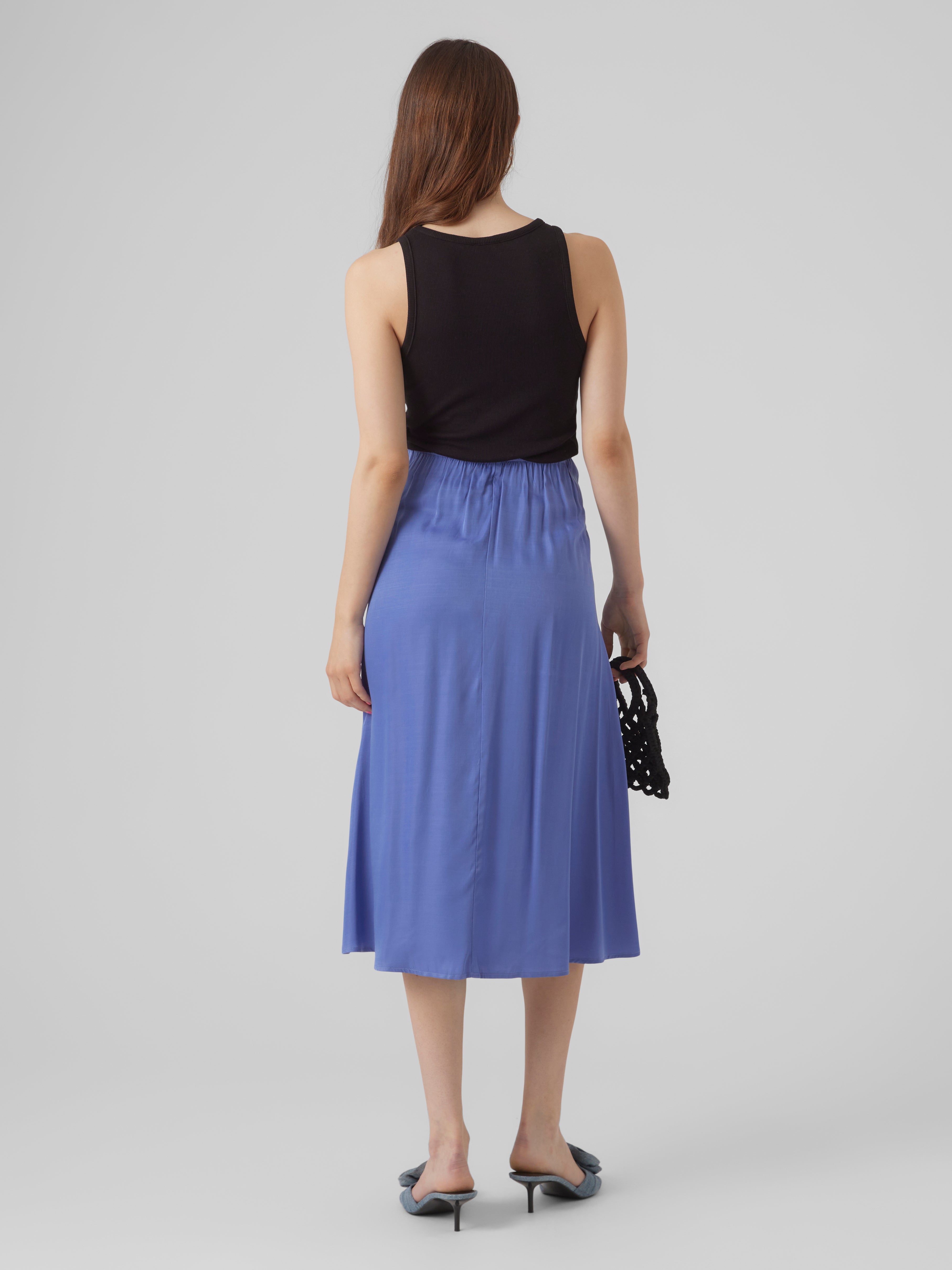 Midi rok online blauw