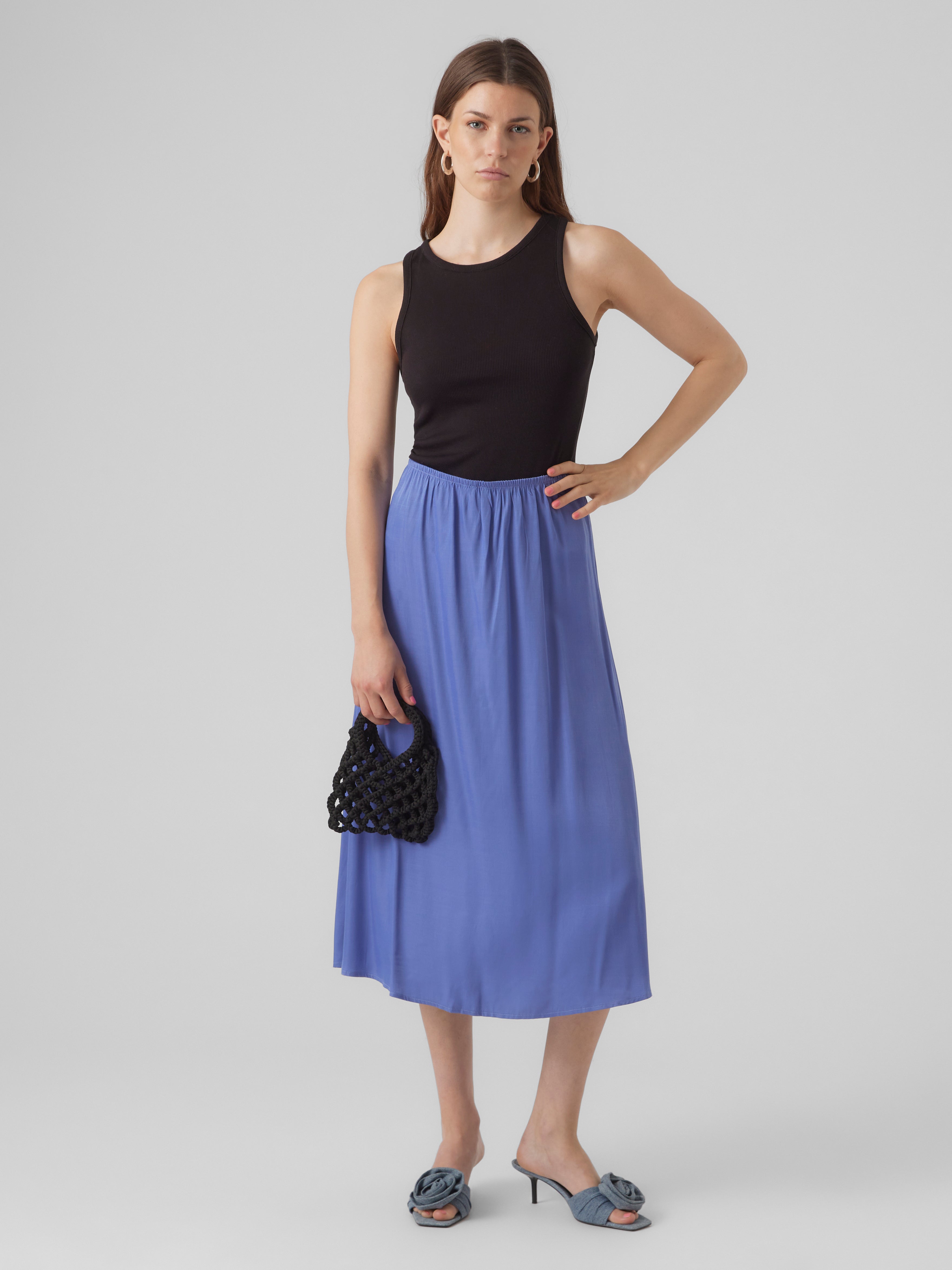 Vero moda outlet denim midi skirt