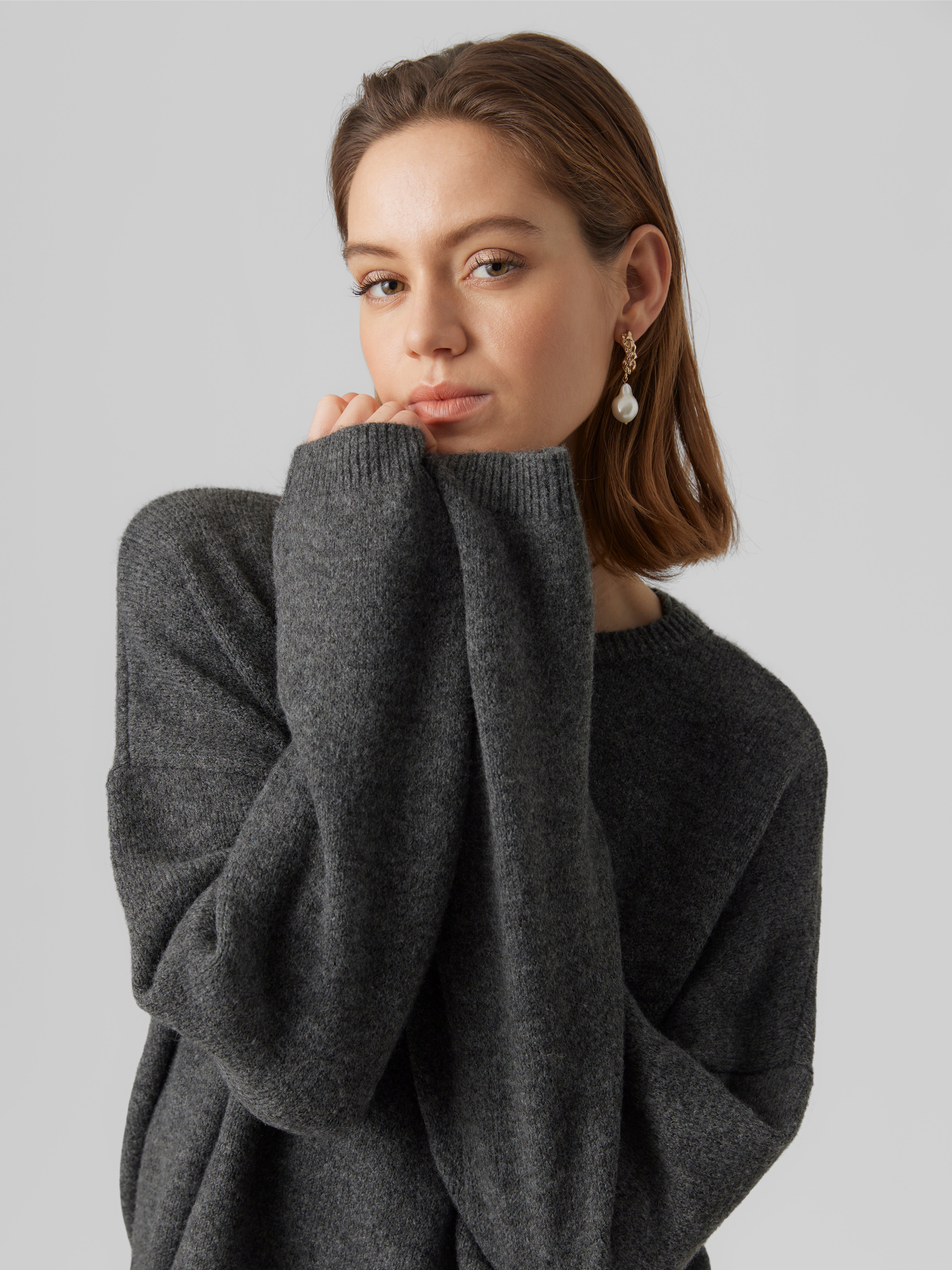 VMGEMMA Pullover | Dunkelgrau | Vero Moda®