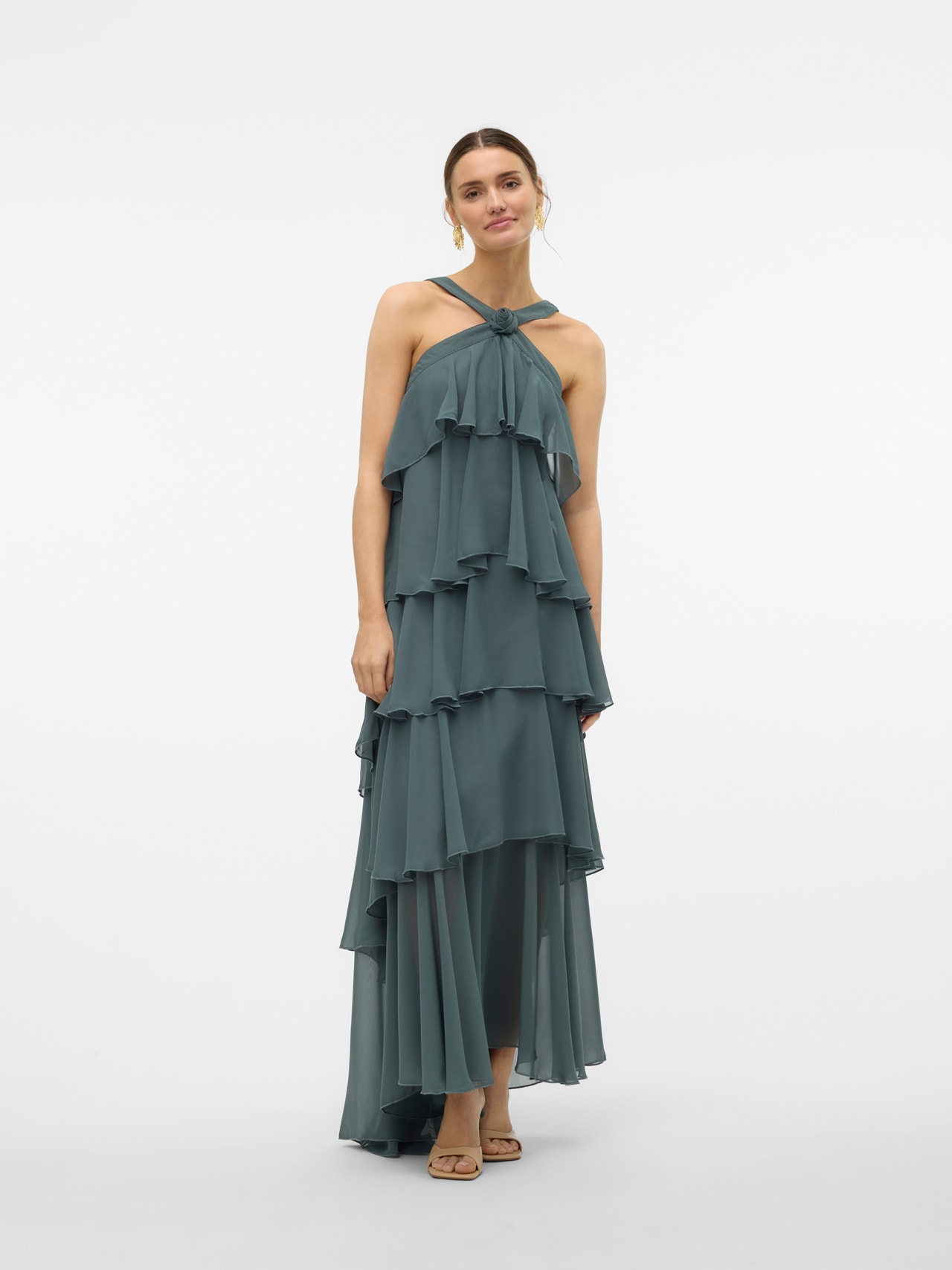 Vero Moda VMFELICIA Vestido largo -Balsam Green - 10295237