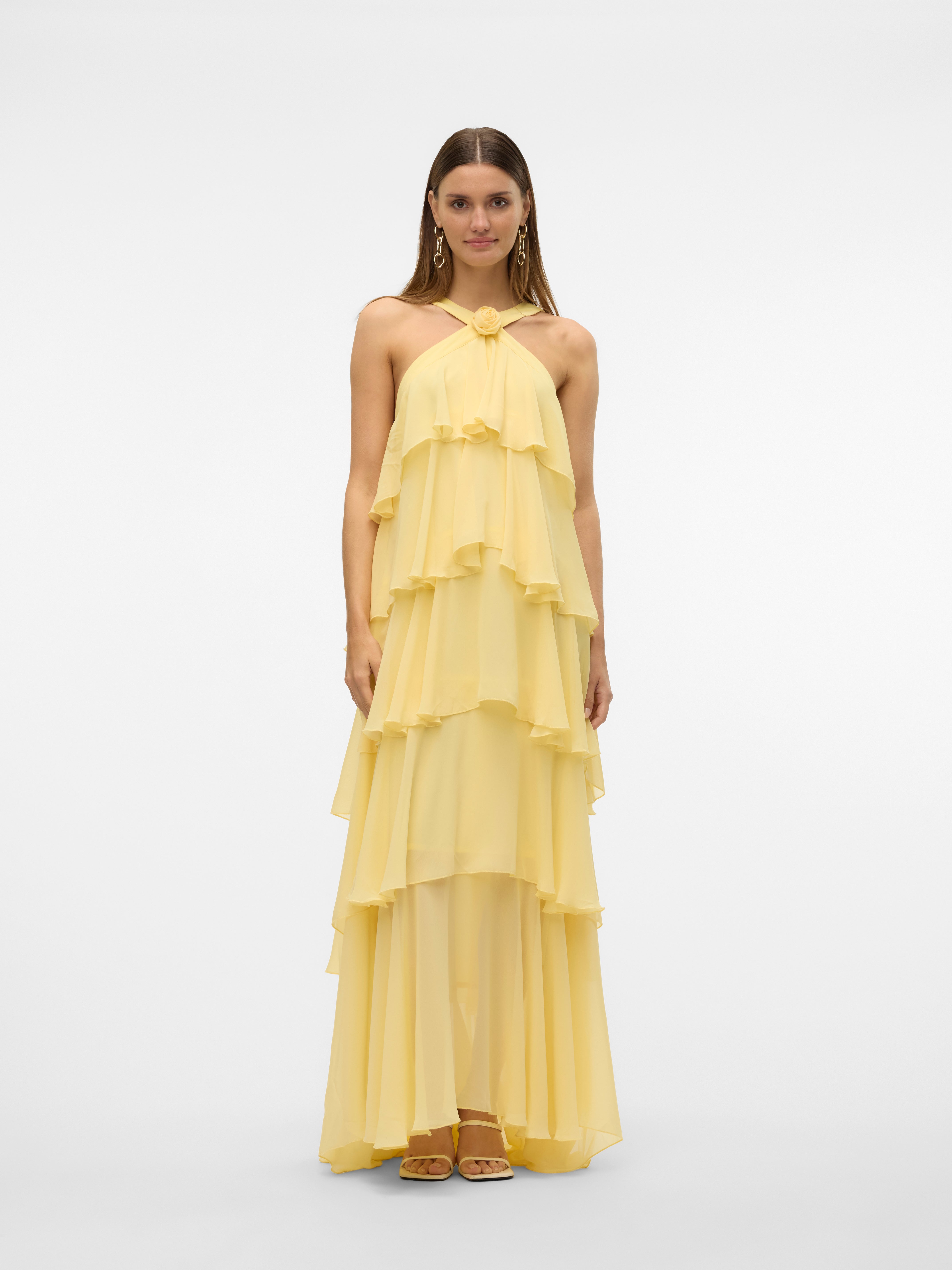 VMFELICIA Lang kjole | Medium gul | Vero Moda®