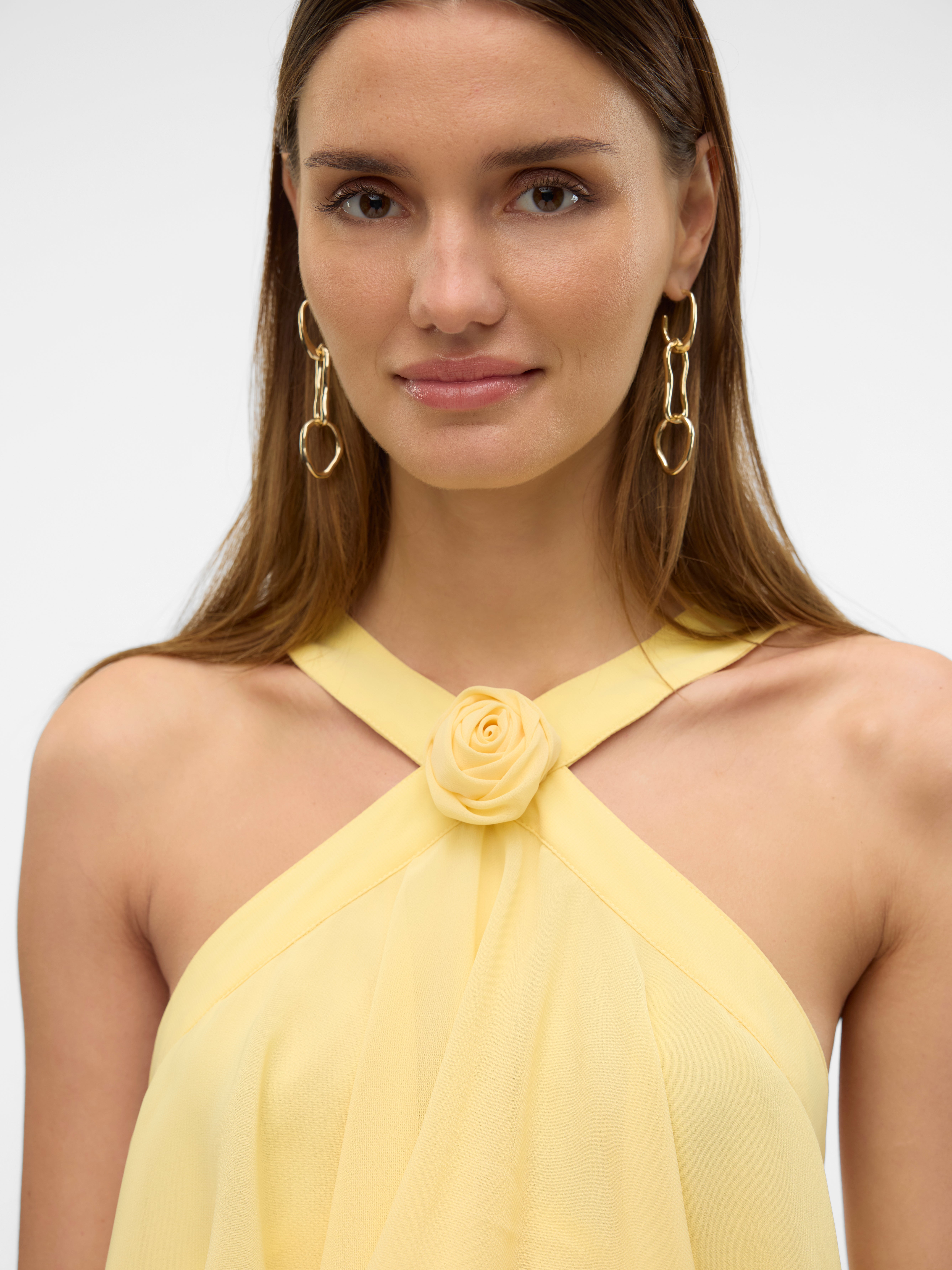 VMFELICIA Long dress | Medium Yellow | Vero Moda VMFELICIA Long dress | Medium Yellow | Vero Moda