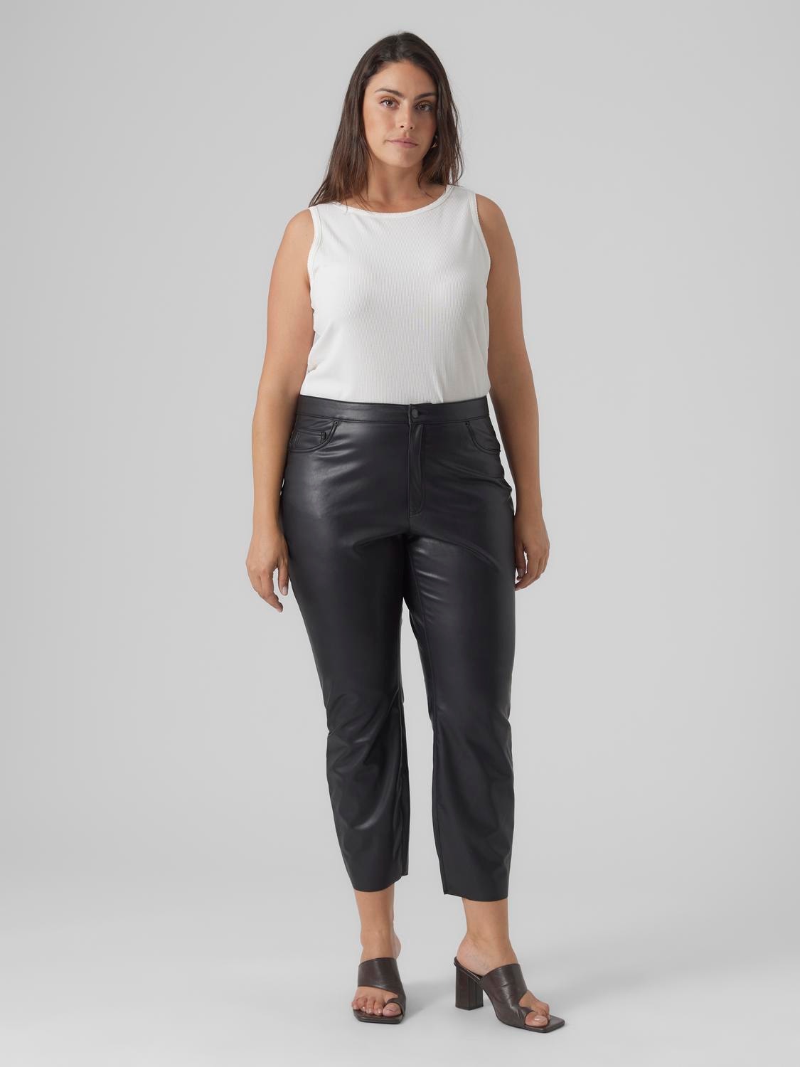 Vero Moda VMCBRENDA Taille haute Pantalons -Black - 10295278