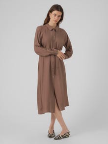 Vero Moda VMDEBBY Robe midi -Brown Lentil - 10295296