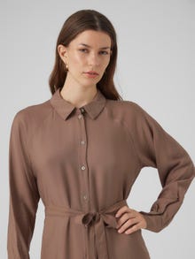 Vero Moda VMDEBBY Midi dress -Brown Lentil - 10295296