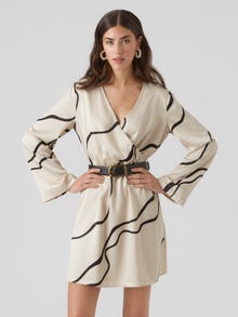 Vero Moda VMMERLE Robe courte -Pumice Stone - 10295426