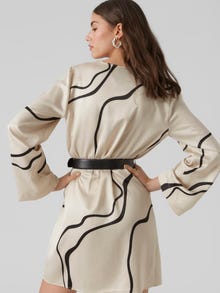 Vero Moda VMMERLE Robe courte -Pumice Stone - 10295426