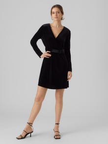 Vero Moda VMCARLY Lange jurk -Black - 10295518