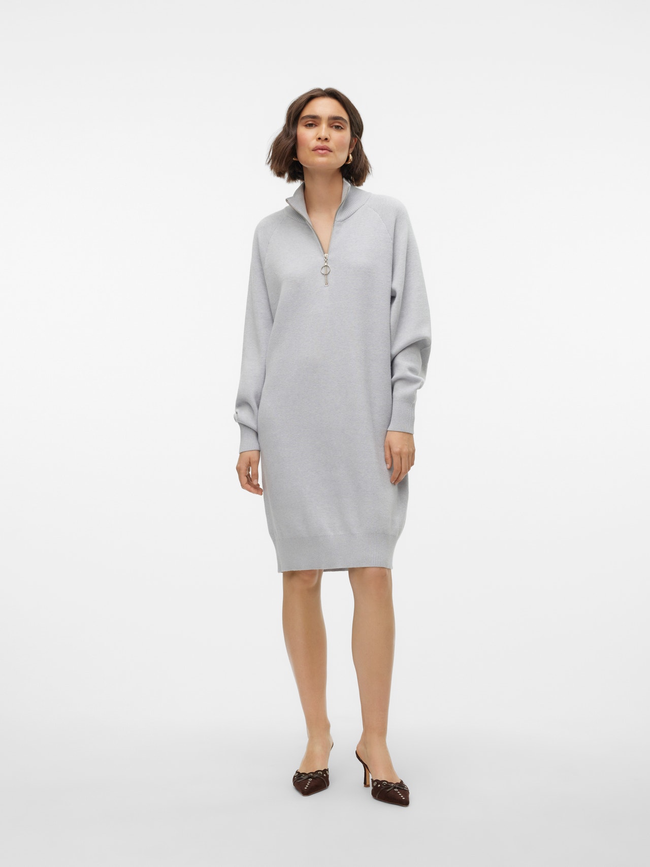Vero Moda VMGOLDNEEDLE Korte jurk -Light Grey Melange - 10295522