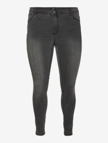 Vero Moda VMCFANYA Normaali vyötärö Skinny fit Farkut -Dark Grey Denim - 10295528