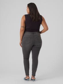 Vero Moda VMCFANYA Normaali vyötärö Skinny fit Farkut -Dark Grey Denim - 10295528