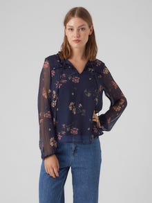 Vero Moda VMMILLA Top -Navy Blazer - 10295551