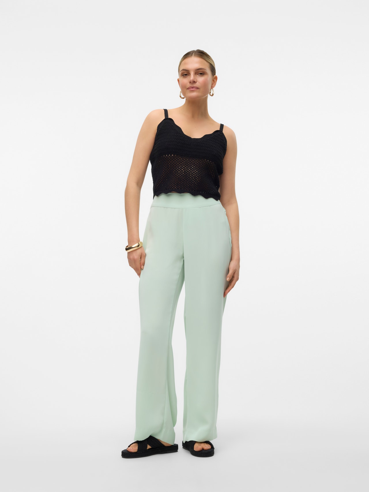 Vero Moda VMGISELLE Pantalons -Celadon - 10295598