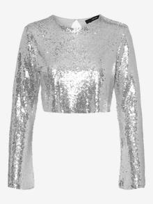 Vero Moda VMKAJE Top -Silver Colour - 10295633