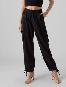 Vero Moda VMJOSH High rise Cargo Trousers -Black - 10295713