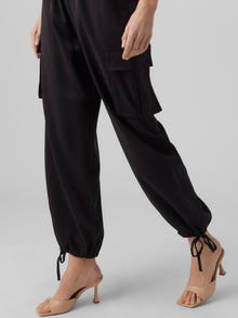 Vero Moda VMJOSH Høj talje Cargo bukser -Black - 10295713