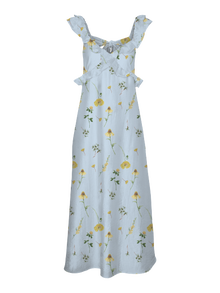 Vero Moda VMMADELEINE Lang kjole -Delicate Blue - 10295717