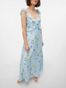 Vero Moda VMMADELEINE Langes Kleid -Delicate Blue - 10295717