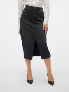 Vero Moda VMVERI Hög midja Lång kjol -Black - 10295731