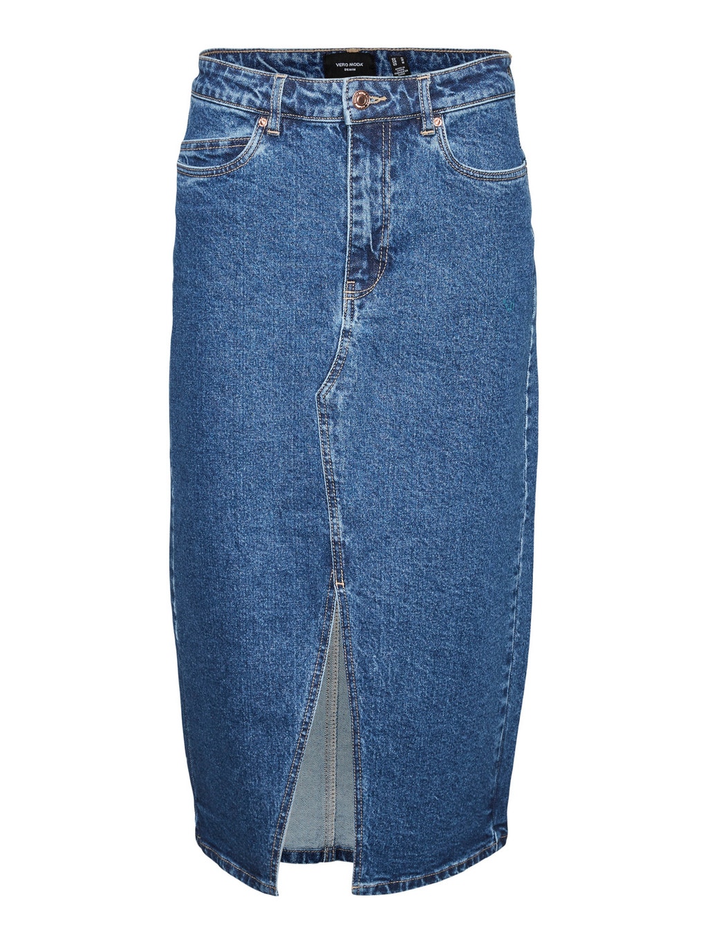 voorstel bloemblad grote Oceaan High waist Lange rok | Midden Blauw | Vero Moda®