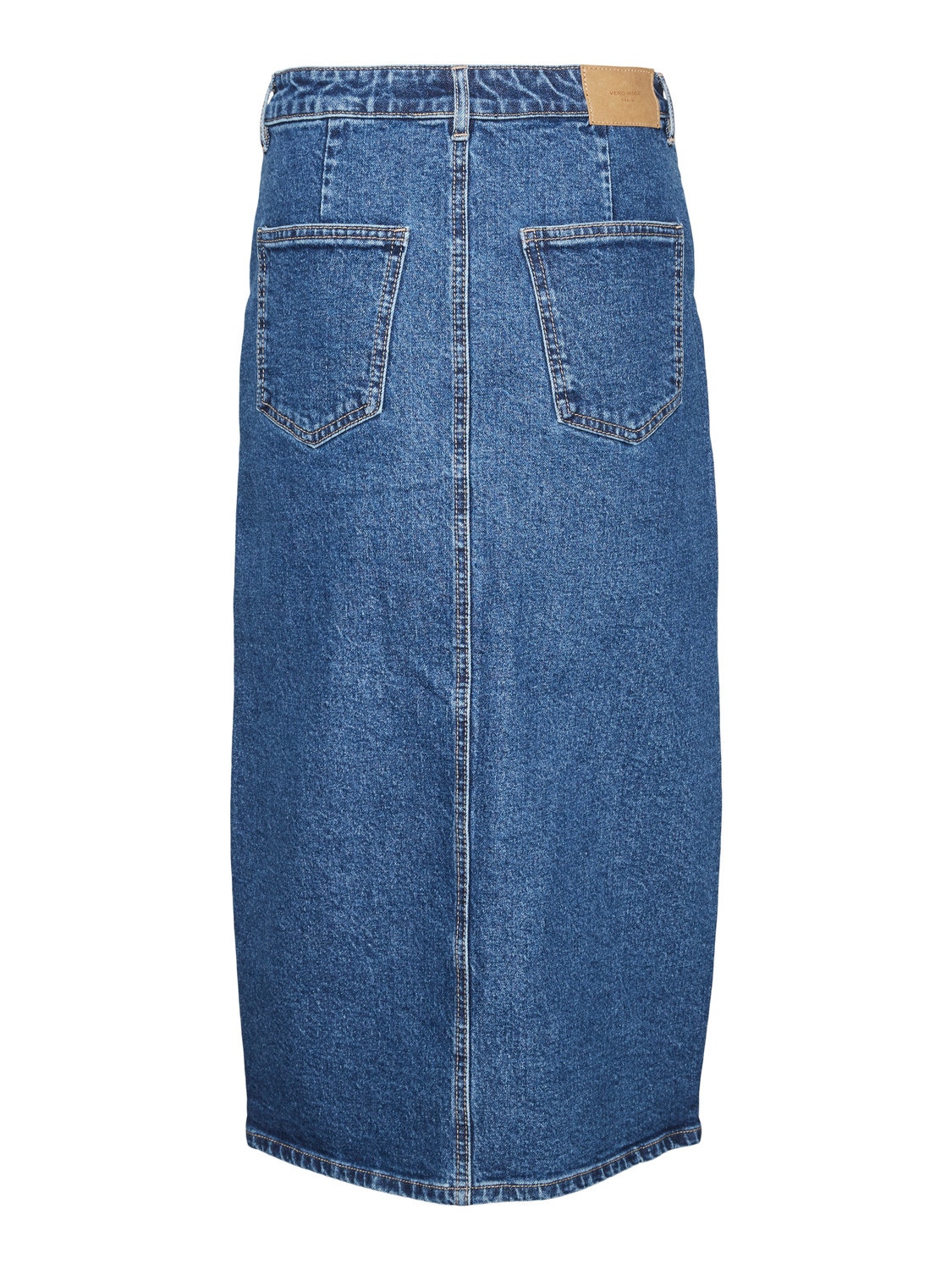 Vero Moda VMVERI Hög midja Lång kjol -Medium Blue Denim - 10295731