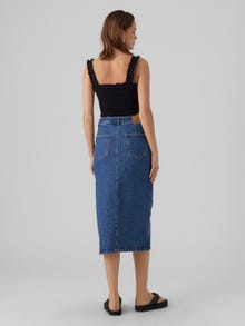 Vero Moda VMVERI High waist Long Skirt -Medium Blue Denim - 10295731