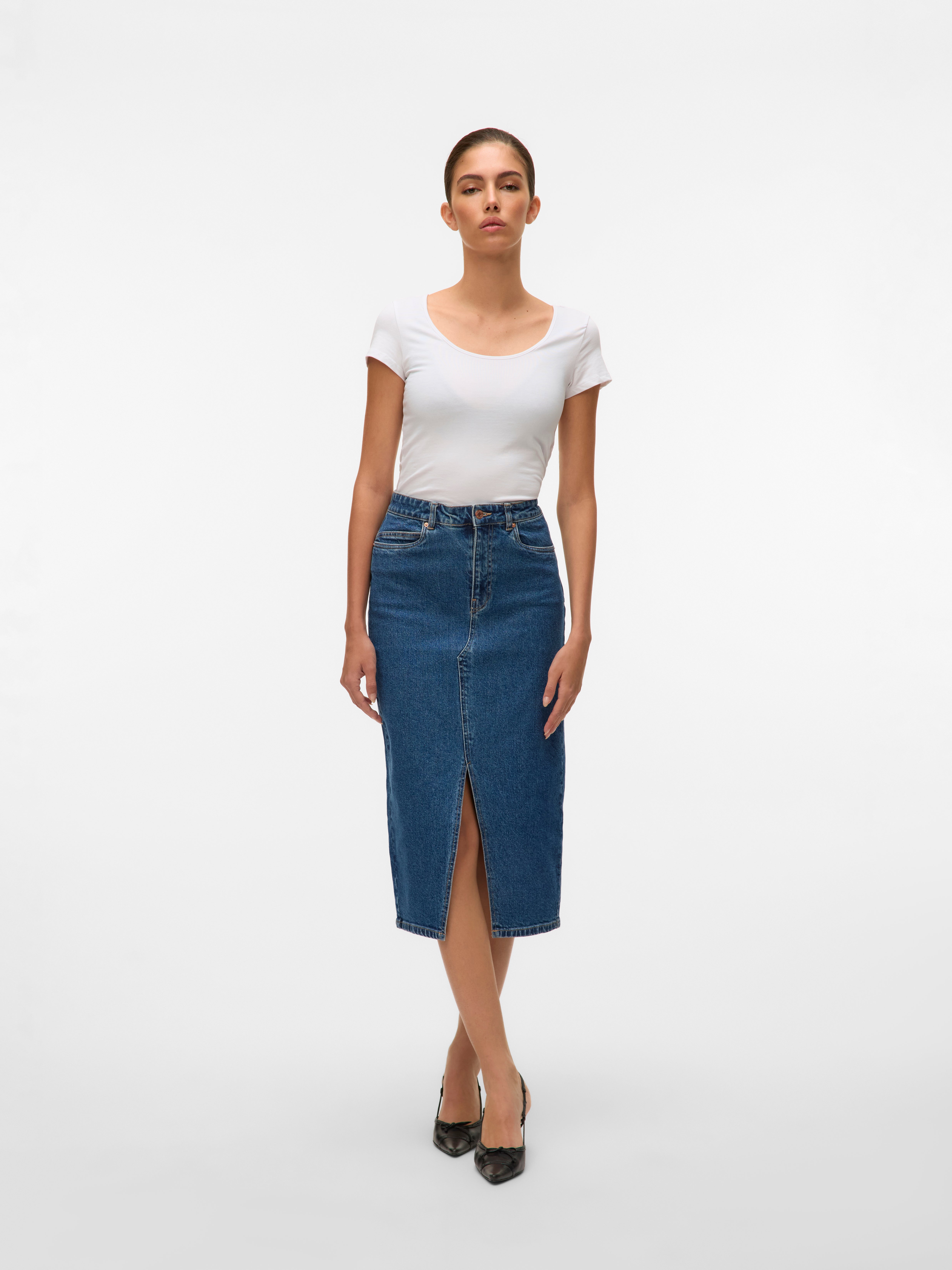 Jupe-short Gloria Vanderbilt Pennie 12 – Bleu Marine, Coton Stretch, Poches