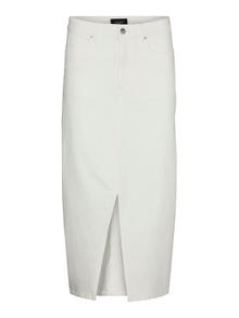 Vero Moda VMVERI Høj talje Lang nederdel -Cloud Dancer - 10295731