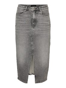 Vero Moda VMVERI High waist Long Skirt -Medium Grey Denim - 10295731