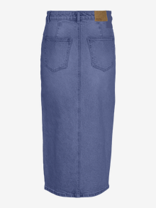 Vero Moda VMVERI Cintura alta Falda midi -Dark Blue Denim - 10295731