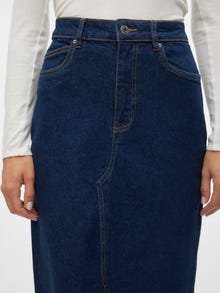 Vero Moda VMVERI Cintura alta Falda midi -Dark Blue Denim - 10295731