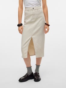 Vero Moda VMVERI Vita alta Gonna midi -Birch - 10295731