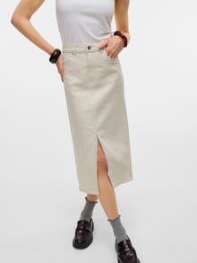 Vero Moda VMVERI Vita alta Gonna midi -Birch - 10295731