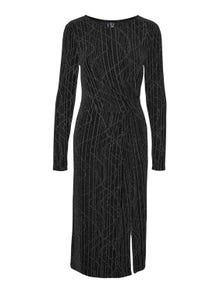 Vero Moda VMKANZ Lange jurk -Black - 10295830