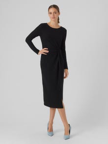 Vero Moda VMKANZ Lang kjole -Black - 10295830