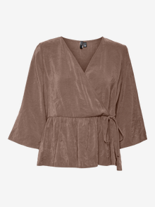 Vero Moda VMQUEENY Top -Brown Lentil - 10295911