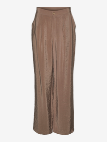Vero Moda VMQUEENY Hohe Taille Hose -Brown Lentil - 10295928