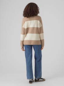 Vero Moda VMNATAHLIE Pullover -Silver Mink - 10296118