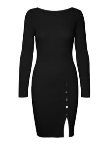 Vero Moda VMABA Lang kjole -Black - 10296120