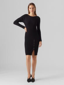 Vero Moda VMABA Lange jurk -Black - 10296120