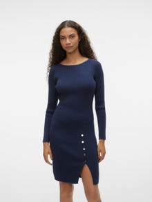Vero Moda VMABA Langes Kleid -Total Eclipse - 10296120