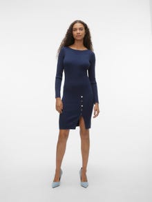 Vero Moda VMABA Lång klänning -Total Eclipse - 10296120