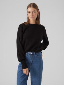 Vero Moda VMWAFFY Pullover -Black - 10296137