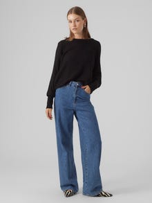 Vero Moda VMWAFFY Pullover -Black - 10296137