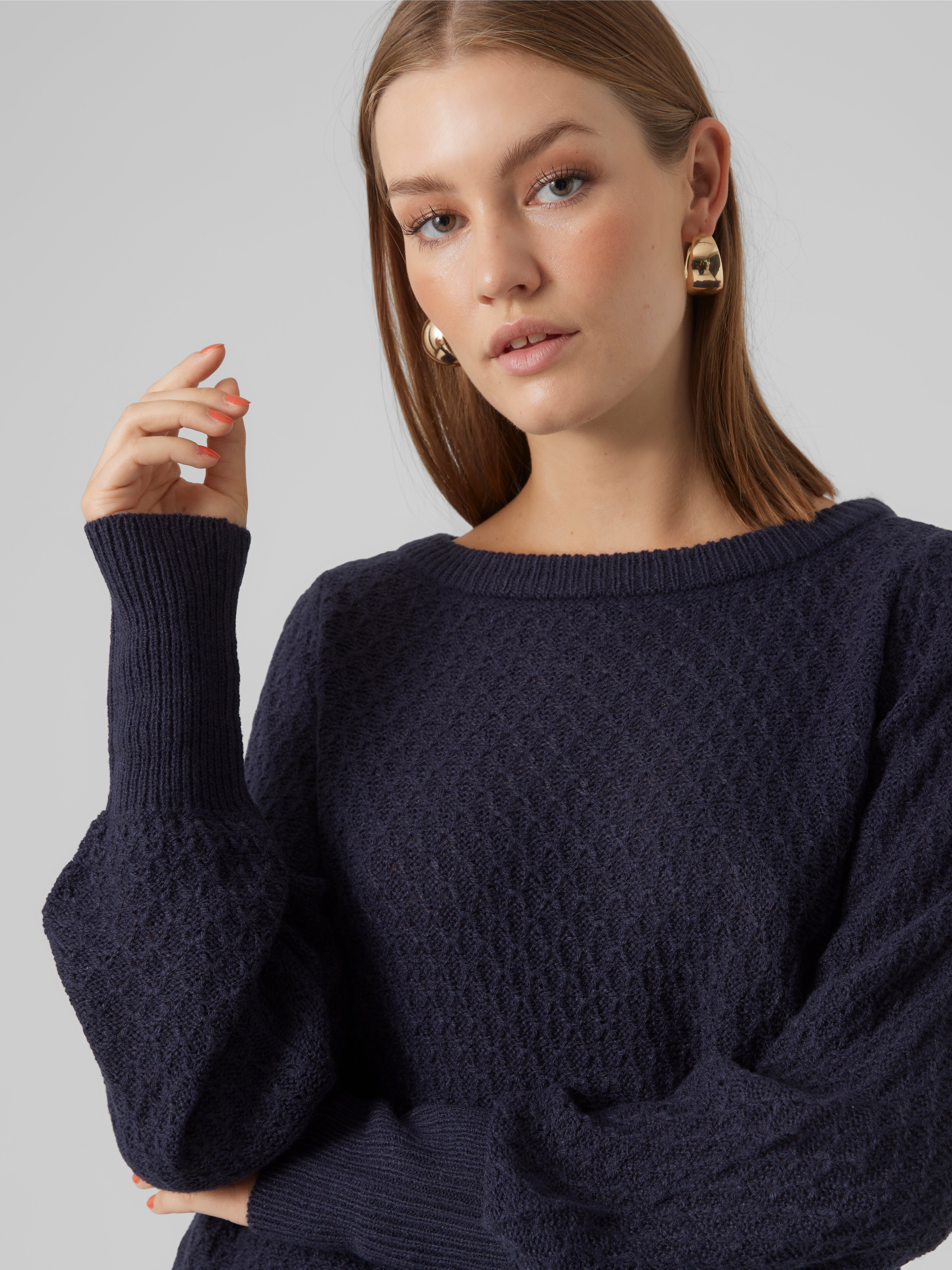 VMWAFFY Pullover | Dunkelblau | Vero Moda® 