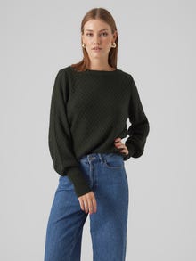 Vero Moda VMWAFFY Pullover -Scarab - 10296137