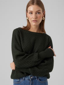 Vero Moda VMWAFFY Sweter -Scarab - 10296137