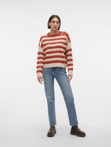 Vero Moda VMELYA Pullover -Red Ochre - 10296223